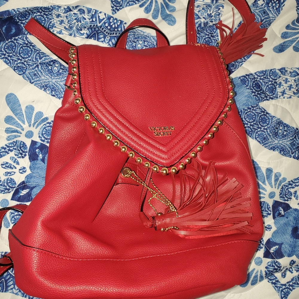 Victoria Secret Red Backpack